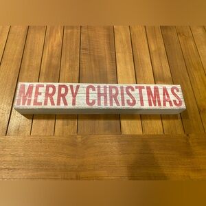 Wooden Merry Christmas Sign